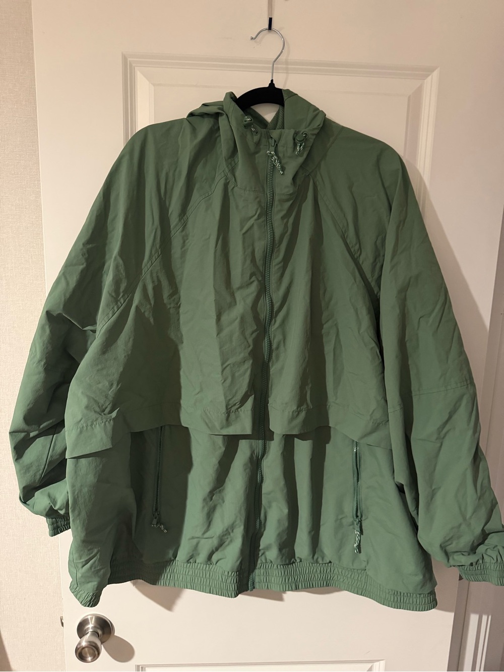 Green Hooded Windbreaker Jacket old navy 4x
